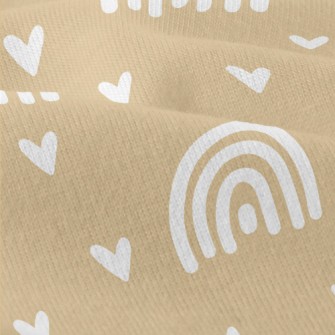 White Rainbow And Love Heart Modern Jersey