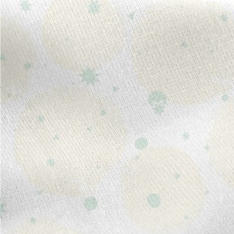 Light Orange Circle With Hand- Jersey Backed Fleece