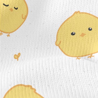 Round Yellow Chick Stretch Jersey