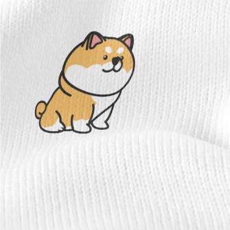 Cute Round Shiba Inu Stretch Jersey