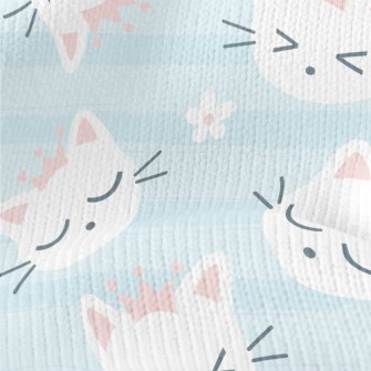 Cat Wearing A Pink Crown Stretch Jersey