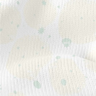 Light Orange Circle With Hand- Stretch Jersey