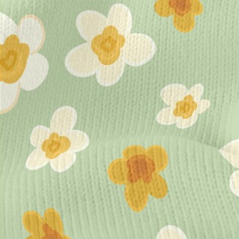 Vector Beautiful Flowers Stretch Jersey