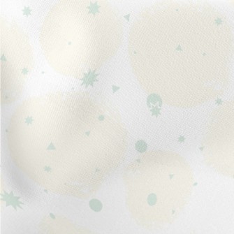 Light Orange Circle With Hand- Lightweight Cotton Poplin