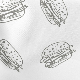 Delicious Greasy Burgers Lightweight Cotton Poplin