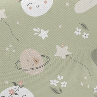 Planet And Clouds Wearing A Wr Midweight Cotton Poplin