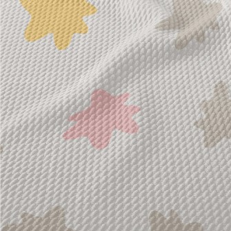 Irregular Paint Stains Birdseye Piqué