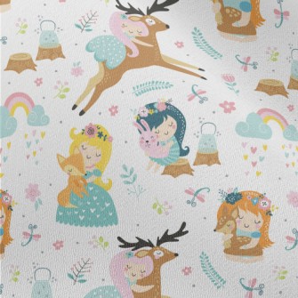 Girls Holding Animals Chiffon