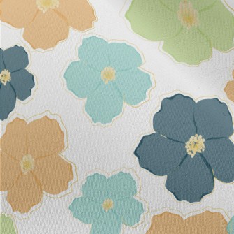 Delicate And Beautiful Flowers Chiffon