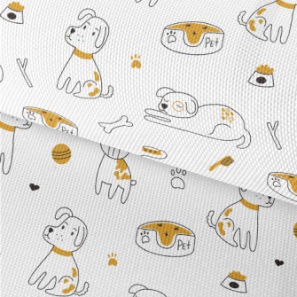 Simple Line Dog Waterproof Oxford