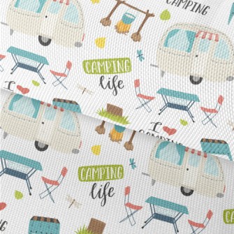 Happy Travel Camping Graphics Waterproof Oxford