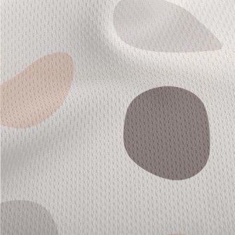 Flat Monotonous Stone Shape Athletic Mesh Flat Back