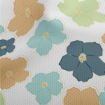 Delicate And Beautiful Flowers Athletic Mesh Flat Back