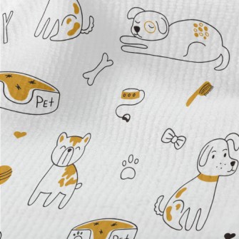 Simple Line Dog Terry