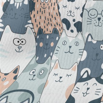 Cute Cats In Different Shapes Terry