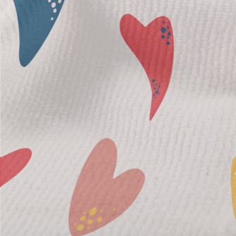 Decorative Love Hearts Terry