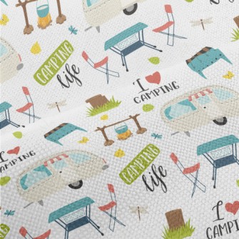 Happy Travel Camping Graphics Performance Linen