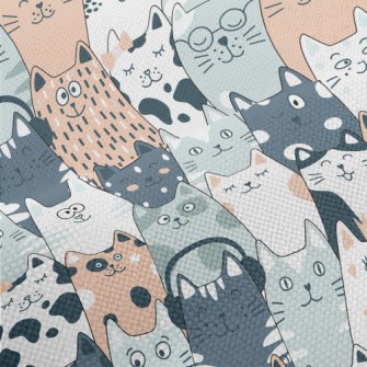 Cute Cats In Different Shapes Performance Linen