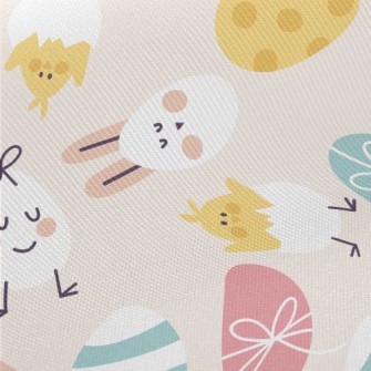 Round Cute Easter Graphics Twill