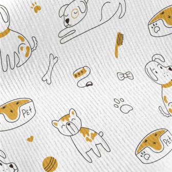 Simple Line Dog Standard Corduroy