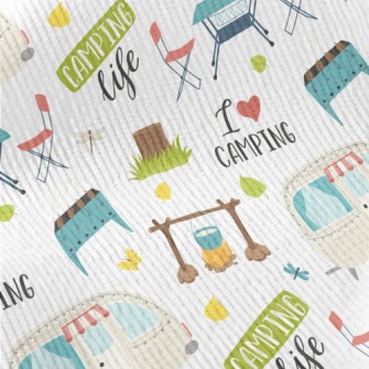 Happy Travel Camping Graphics Standard Corduroy