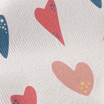 Decorative Love Hearts Standard Corduroy