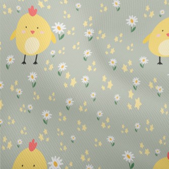 Giant Yellow Chick And Flowers Dobby