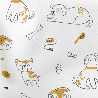 Simple Line Dog Stretch Ponte