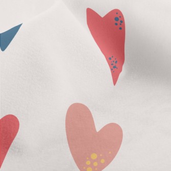 Decorative Love Hearts Micro Fleece