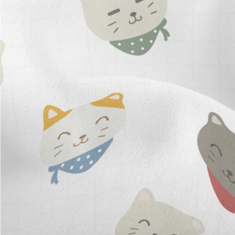 Cute Funny Kitten Lightweight Performance Linen