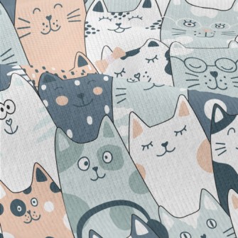 Cute Cats In Different Shapes Modern Jersey