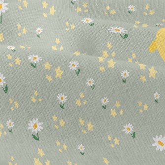 Giant Yellow Chick And Flowers Modern Jersey