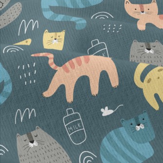 Color Block Cute Cat Modern Jersey