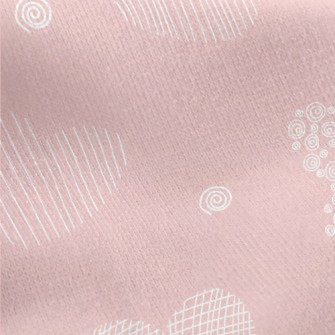 Different Shapes Of Love Jersey Backed Fleece