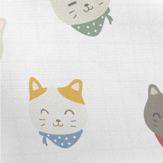 Cute Funny Kitten Pongee