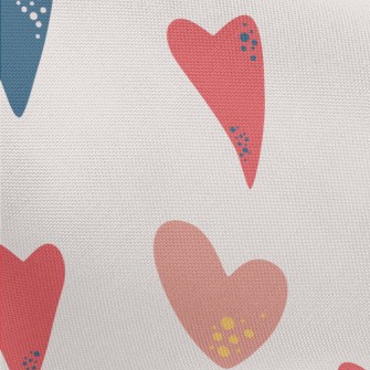 Decorative Love Hearts Pongee