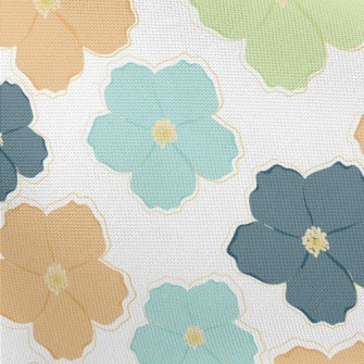 Delicate And Beautiful Flowers Pongee