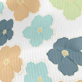 Delicate And Beautiful Flowers Stretch Jersey