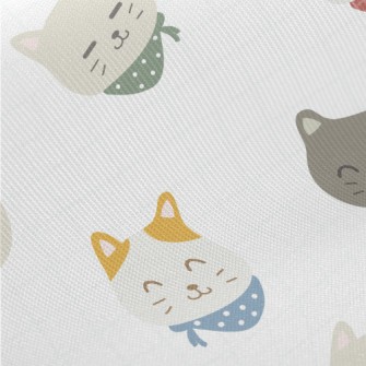 Cute Funny Kitten Midweight Cotton Poplin