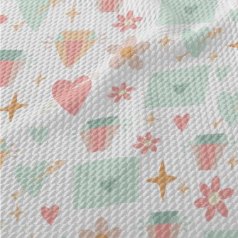 Pierced Heart Envelope Flower  Birdseye Piqué