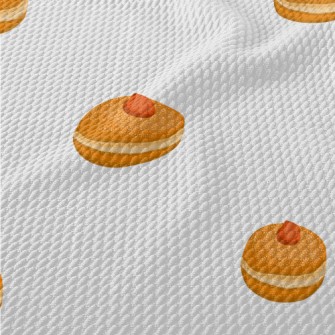 Hand-painted Strawberry Cream  Birdseye Piqué