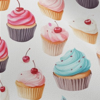 Realistic Hand Drawn Cherry Cu Chiffon