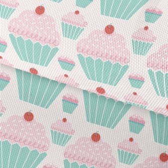 Pink Cream Cherry Cake Waterproof Oxford