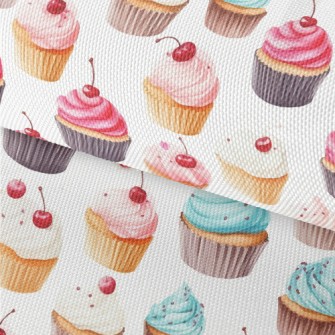 Realistic Hand Drawn Cherry Cu Waterproof Oxford