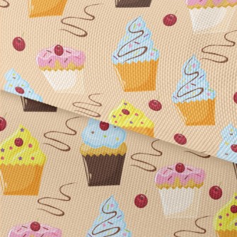 Various Flavor Cup Cakes Waterproof Oxford