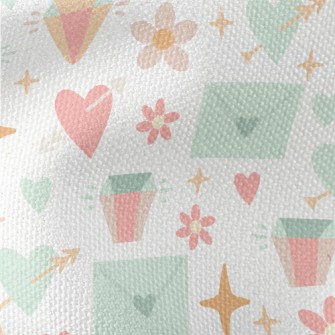 Pierced Heart Envelope Flower  Waterproof Canvas