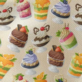 Hand Drawn Various Flavor Dess Waterproof Canvas