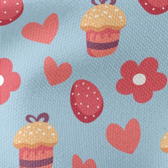 Love Flower Cake Easter Eggs Waterproof Canvas