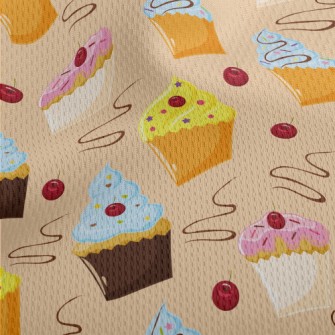 Various Flavor Cup Cakes Athletic Mesh Flat Back