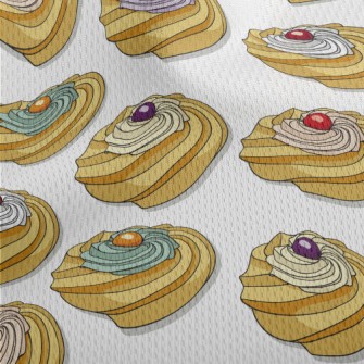 Various Colors Of Icing Cookie Athletic Mesh Flat Back